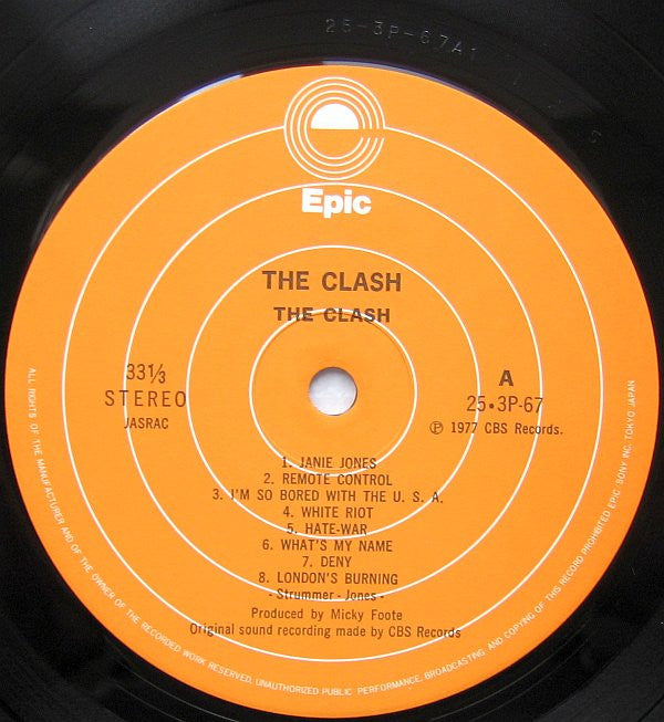 The Clash : The Clash (LP, Album, RE)