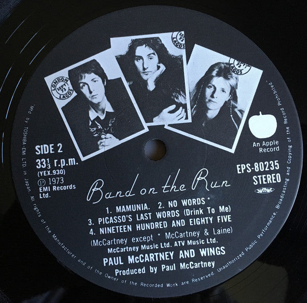 Paul McCartney And Wings* = ポール・マッカートニー&ウイングス* : Band On The Run = バンド・オン・ザ・ラン (LP, Album, RE)