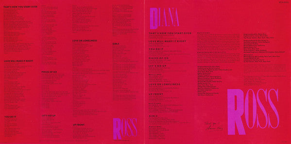 Diana Ross : Ross (LP, Album)