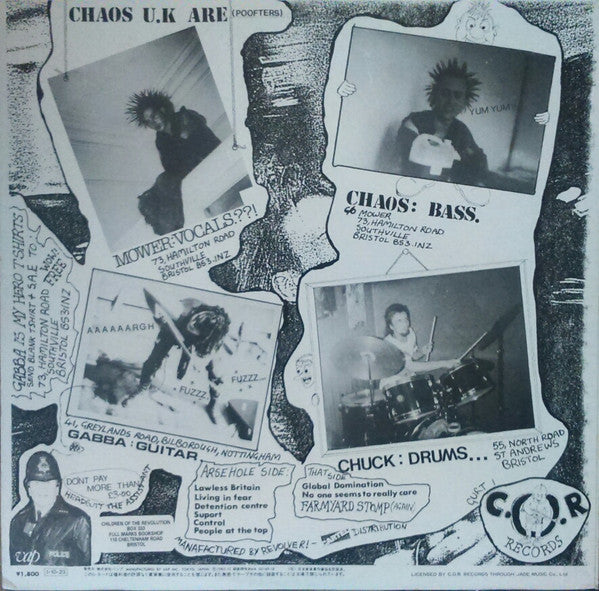 Chaos U.K* : Short Sharp Shock (LP, Album)