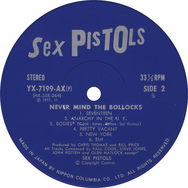 Sex Pistols - Never Mind The Bollocks Here's The Sex Pistols u003d 勝手にしやがれ (LP