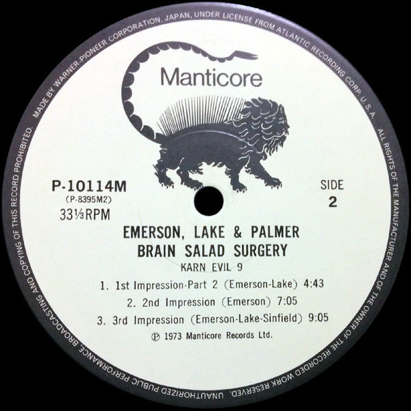 Emerson, Lake & Palmer : Brain Salad Surgery (LP, Album, RE, Tri)