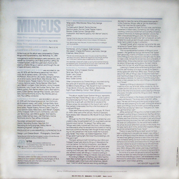Charles Mingus : Something Like A Bird (LP, Album, SP )