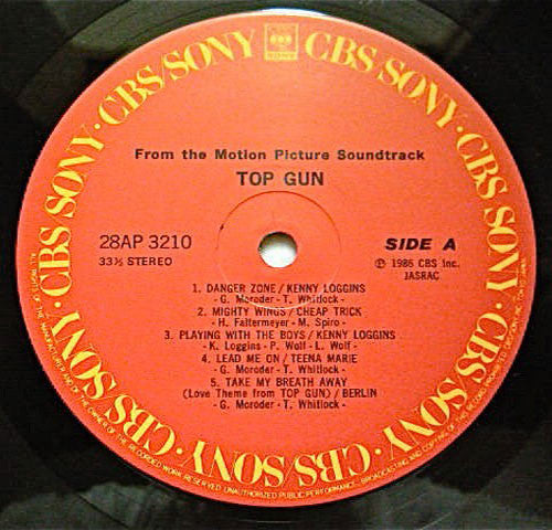 Various : Top Gun (Original Motion Picture Soundtrack) (LP, Album)