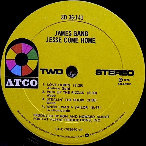 James Gang : Jesse Come Home (LP, Album, RI)