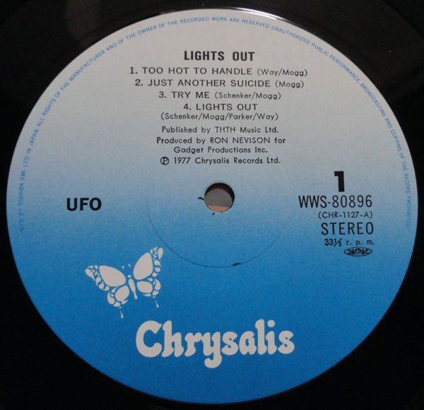 UFO (5) : Lights Out (LP, Album, RE, RP)
