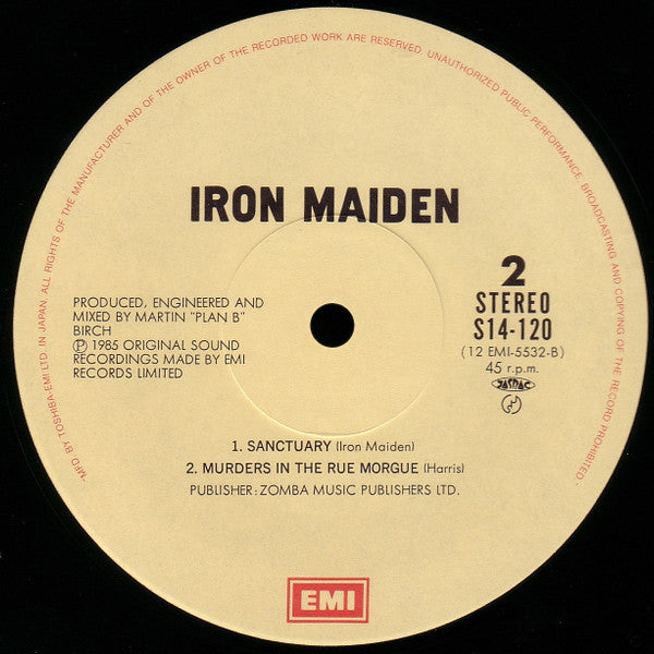 Iron Maiden : Running Free (12", EP)