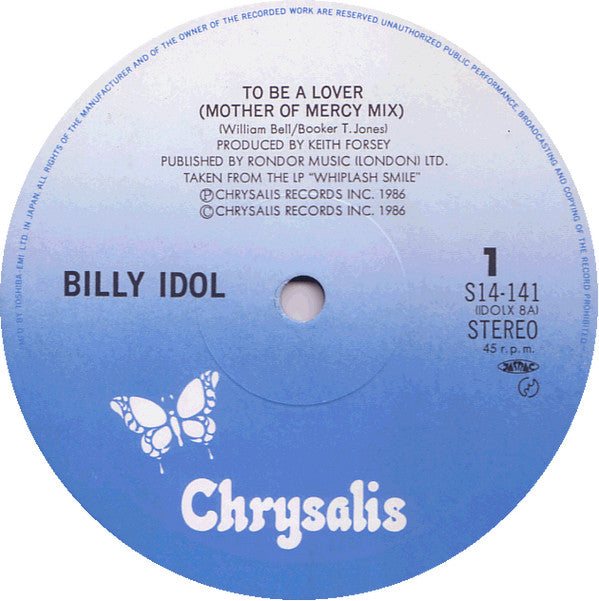 Billy Idol : To Be A Lover (12")