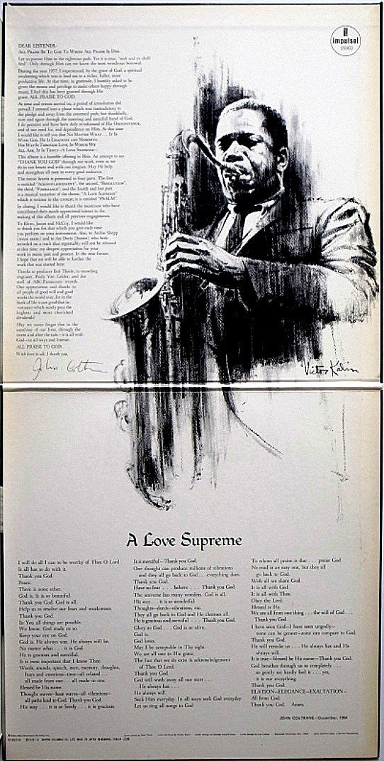 John Coltrane : A Love Supreme (LP, Album, RE, Gat)