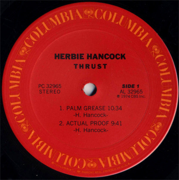 Herbie Hancock : Thrust (LP, Album, Pit)