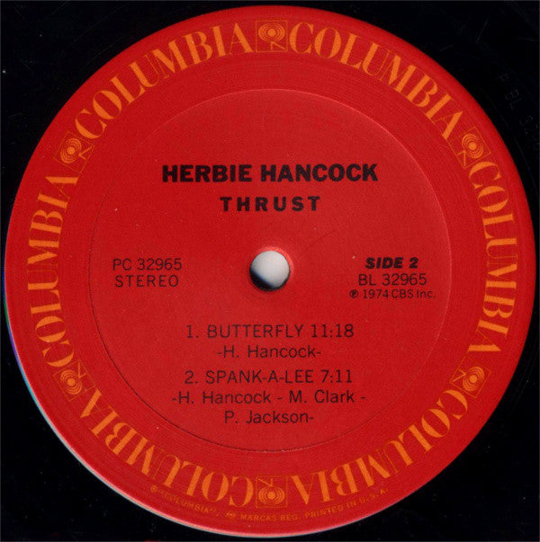 Herbie Hancock : Thrust (LP, Album, Pit)