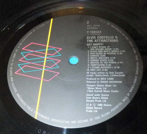 Elvis Costello & The Attractions : Get Happy! (LP, Album)