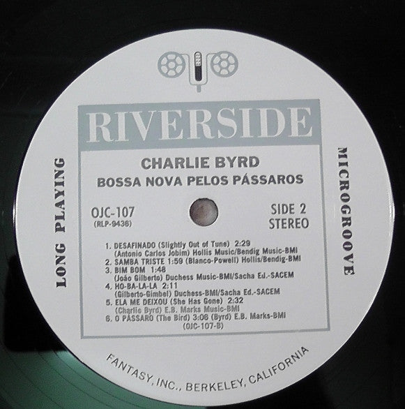 Charlie Byrd : Bossa Nova Pelos Pássaros (LP, Album, RE)