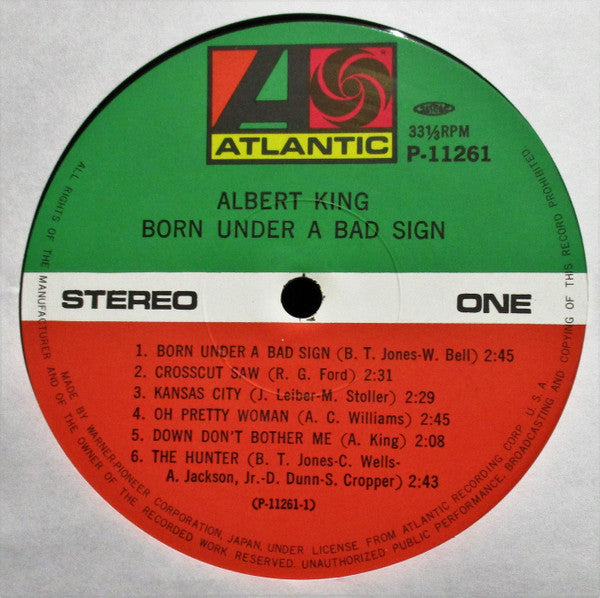 Albert King : Born Under A Bad Sign (LP, Album, RE)