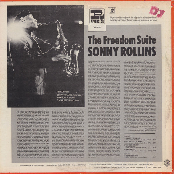 Sonny Rollins : The Freedom Suite (LP, Album, RE, RM)