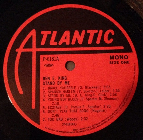 Ben E. King : Stand By Me (LP, Comp, Mono)