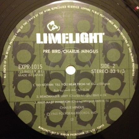 Charlie Mingus* : Pre Bird (LP, Album, RE)