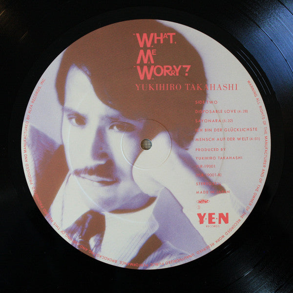 Yukihiro Takahashi : What, Me Worry? (12", EP)