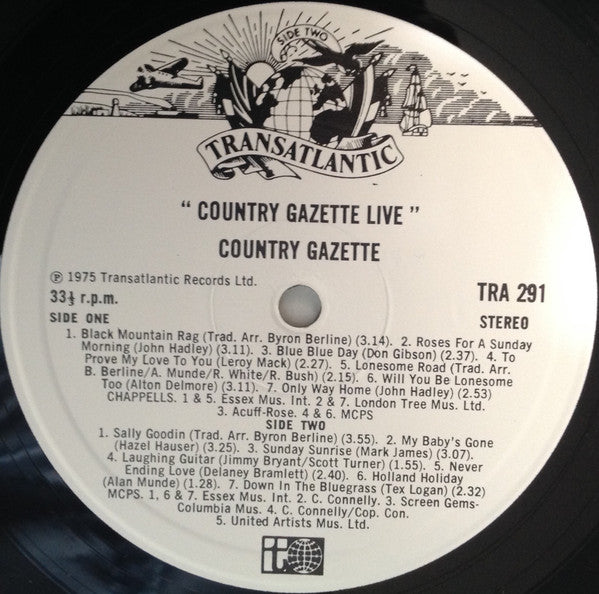 Country Gazette : Country Gazette Live (LP, Album)