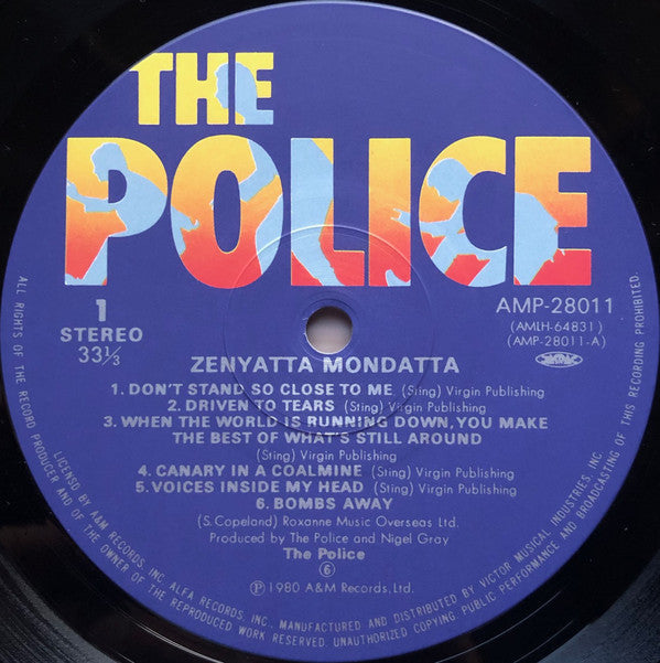 The Police : Zenyatta Mondatta (LP, Album)