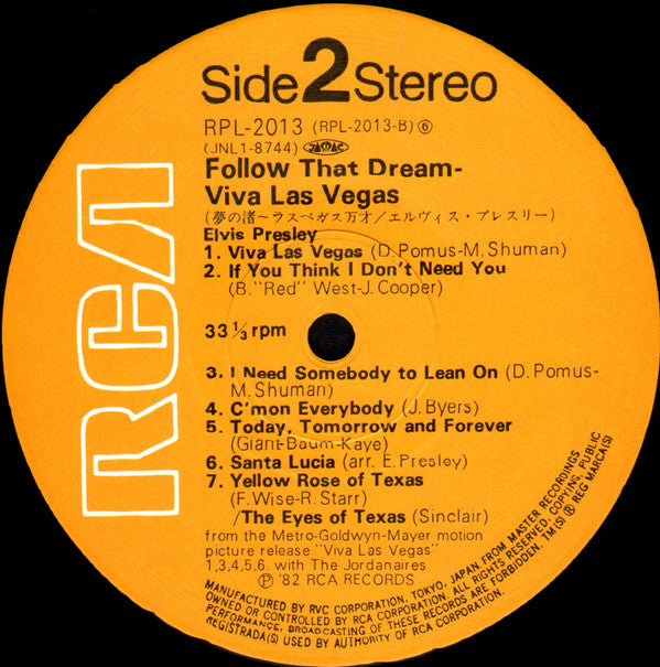 Elvis Presley : Follow That Dream / Viva Las Vegas (LP, Comp)