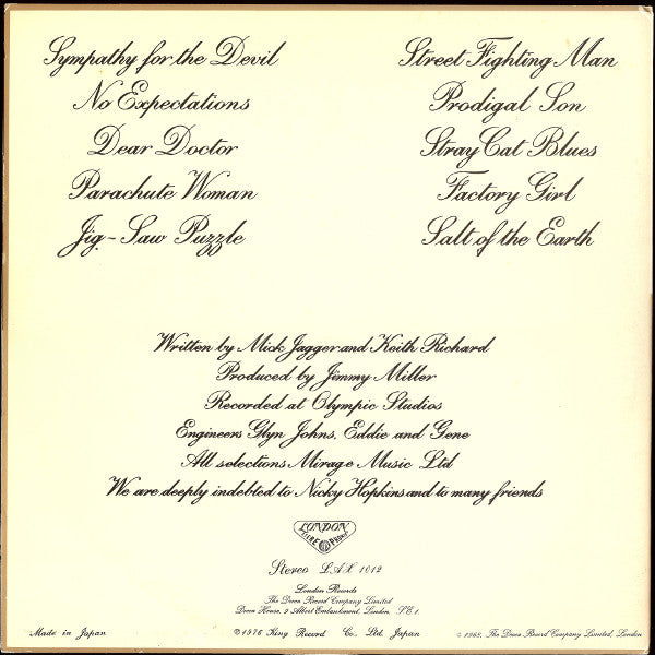 Rolling Stones* : Beggars Banquet (LP, Album, RE, Gat)