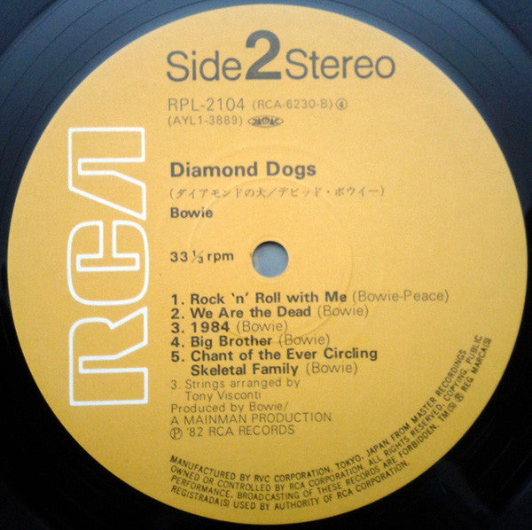 Bowie* : Diamond Dogs (LP, Album, RE)