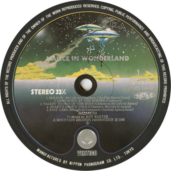 Nazareth (2) : Malice In Wonderland (LP, Album)