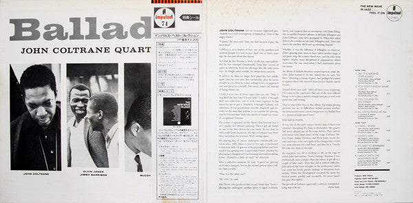 John Coltrane Quartet* = ジョン・コルトレーン・クヮルテット* : Ballads = バラード (LP, Album, RE, Gat)