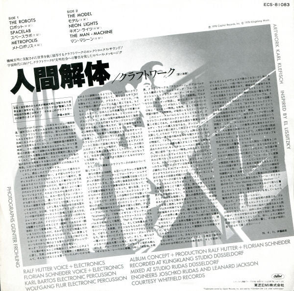 Kraftwerk : The Man·Machine (LP, Album)