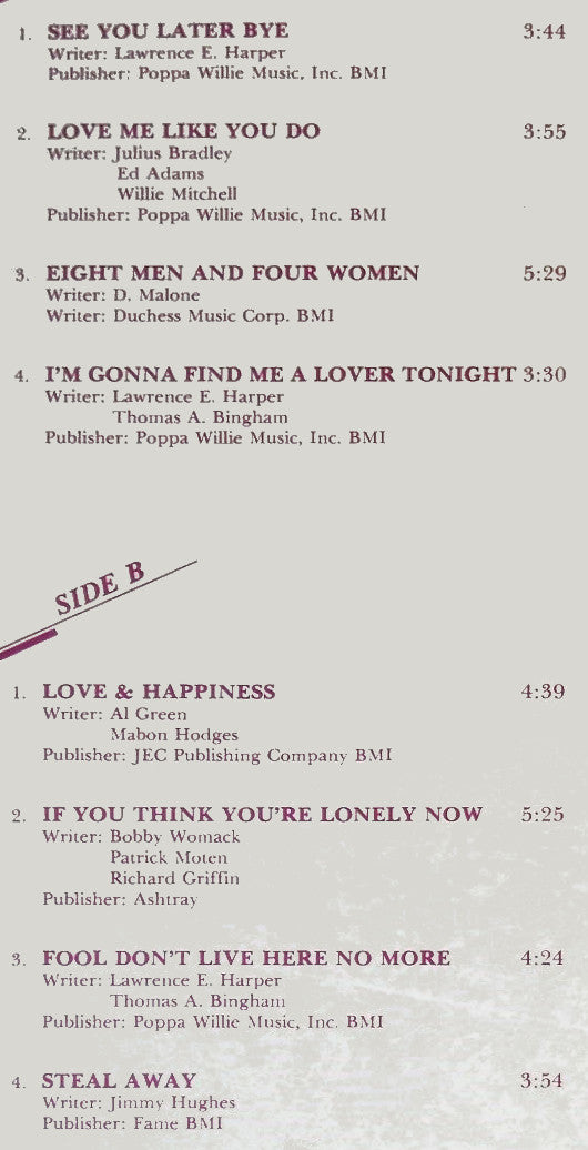 Lynn White : Love & Happiness (LP)