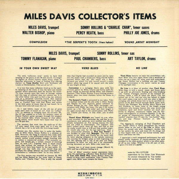 Miles Davis : Collectors' Items (LP, Album, RE, RM)