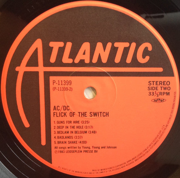 AC/DC : Flick Of The Switch = 征服者 (LP, Album)