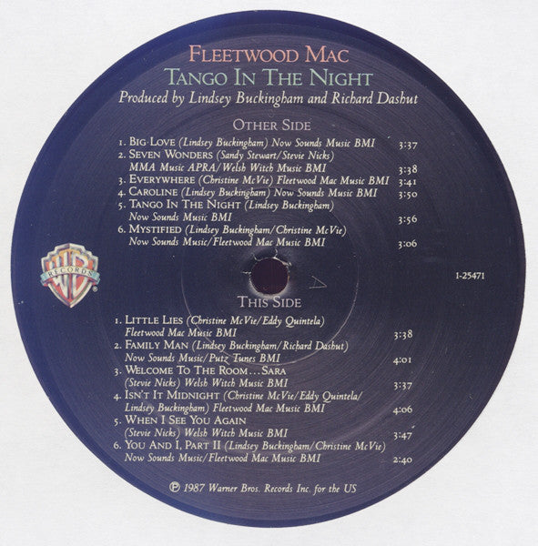 Fleetwood Mac : Tango In The Night (LP, Album, All)