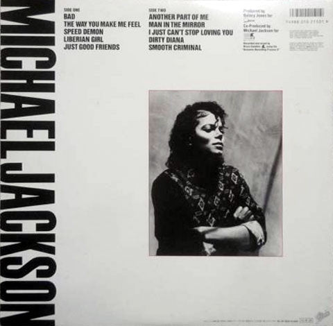 Michael Jackson = マイケルジャクソン* : Bad (LP, Album, Gat)