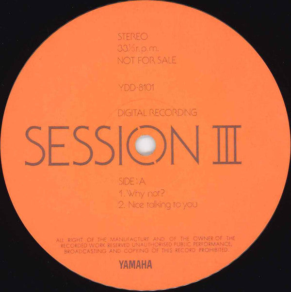 Various : Session III (LP, Promo, Gat)