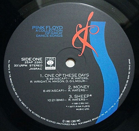 Pink Floyd : A Collection Of Great Dance Songs (LP, Comp)