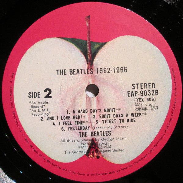 The Beatles = ザ・ビートルズ* : 1962-1966 = 1962年〜1966年 (2xLP, Comp, RE)