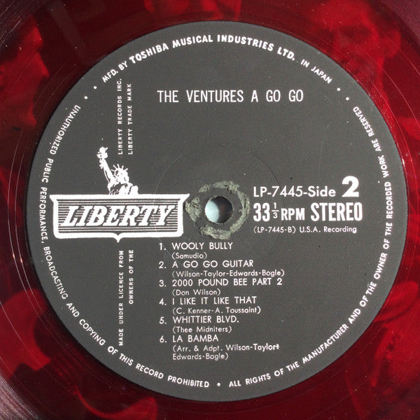The Ventures : À Go-Go (LP, Album, Red)