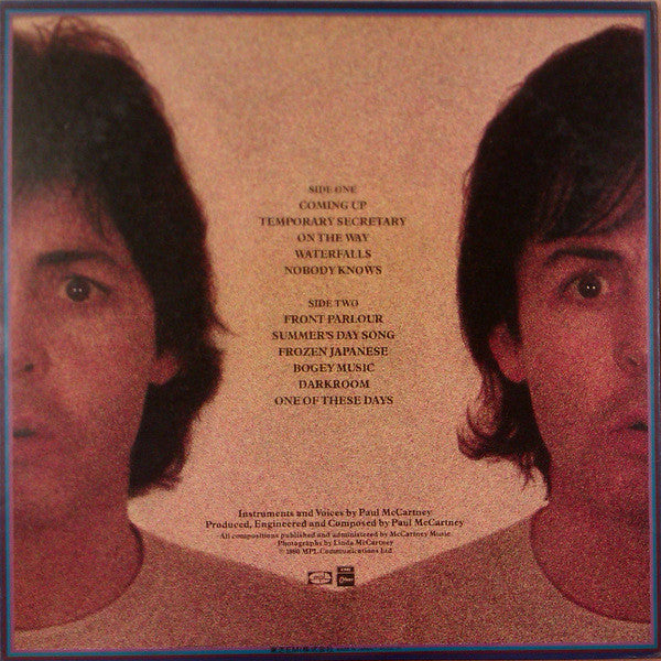 Paul McCartney = ポール・マッカートニー* : McCartney II (LP, Album, Gat)