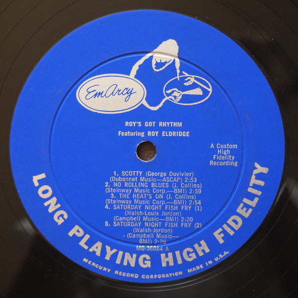 Roy Eldridge : Roy's Got Rhythm (LP, Album, Mono, RE)