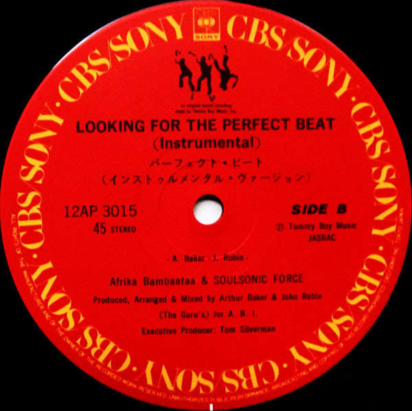 Afrika Bambaataa & Soulsonic Force : Looking For The Perfect Beat (12")