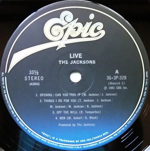 The Jacksons : Live　ザ・ベスト・ライブ (2xLP, Album)