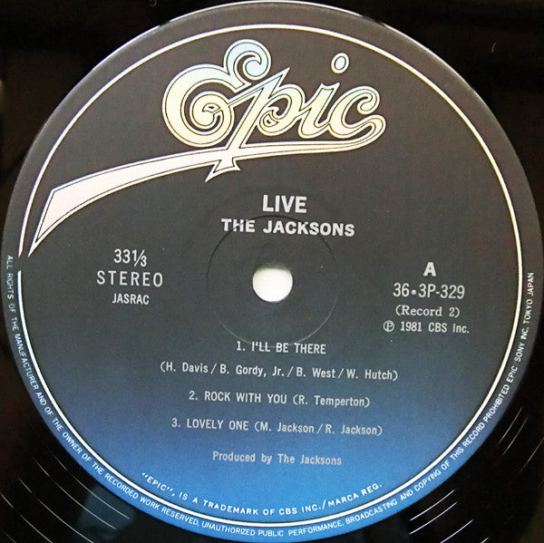 The Jacksons : Live　ザ・ベスト・ライブ (2xLP, Album)