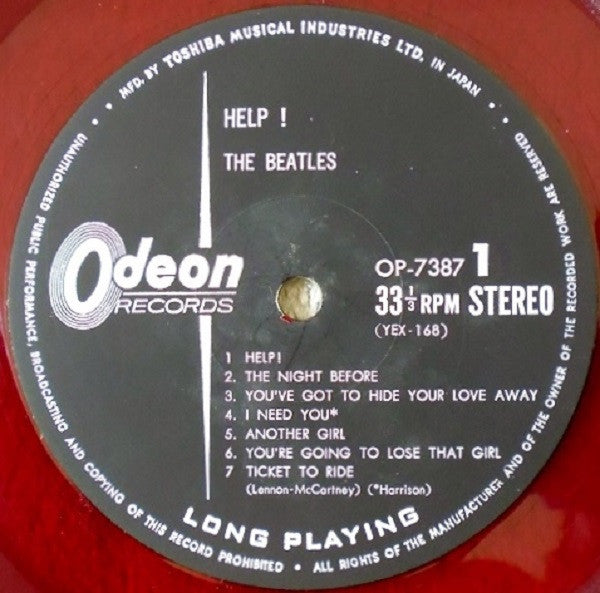 The Beatles : Help! (LP, Album, Red)