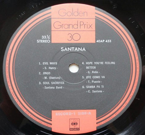 Santana : Golden Grand Prix 30 (2xLP, Comp, Gat)