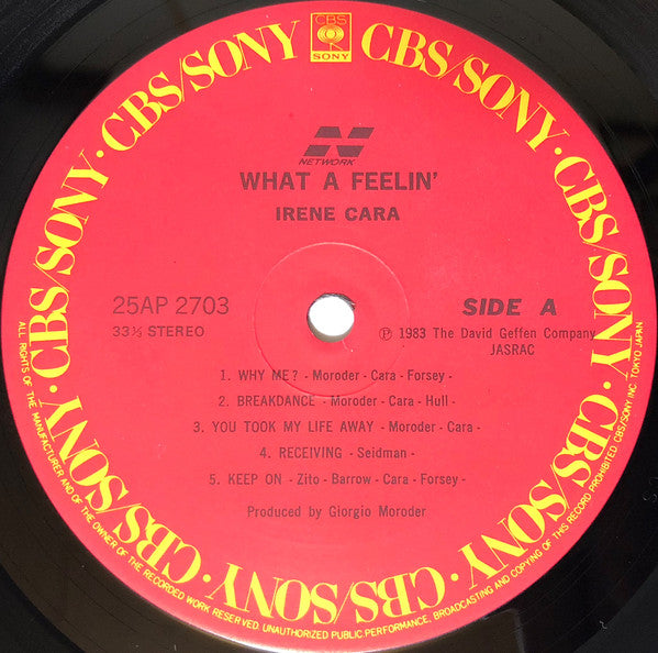 Irene Cara : What A Feelin' (LP, Album)