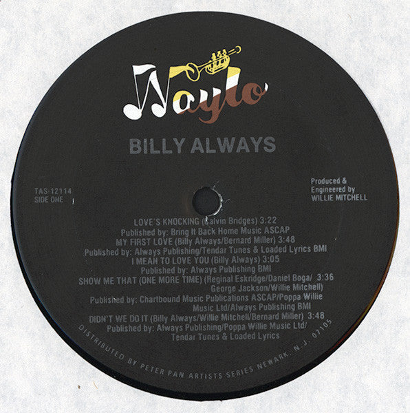 Billy Always : Billy Always (LP, Album)