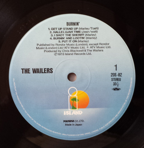 The Wailers : Burnin' (LP, Album, RE)