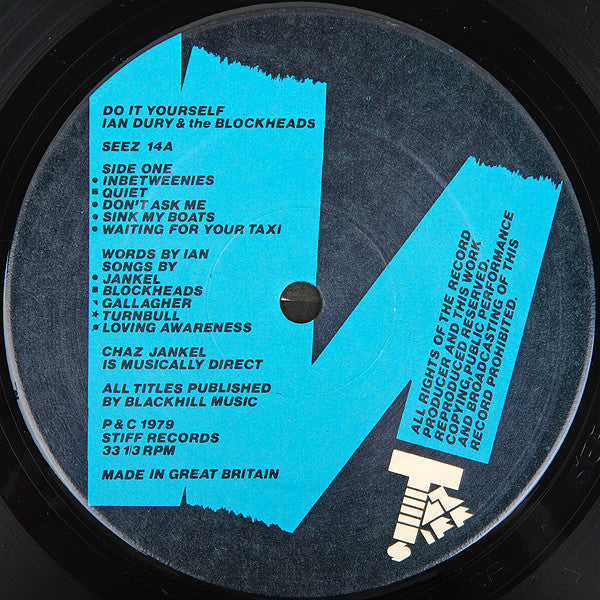 Ian Dury & The Blockheads* : Do It Yourself (LP, Album)
